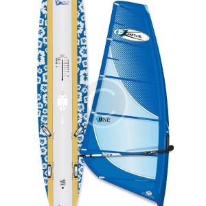 Blue Windsurfing Board
