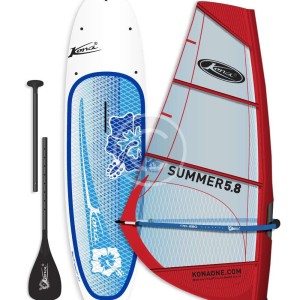 Red Windsurfing Sail
