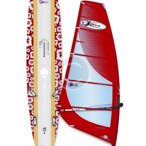 Red Windsurfing Board